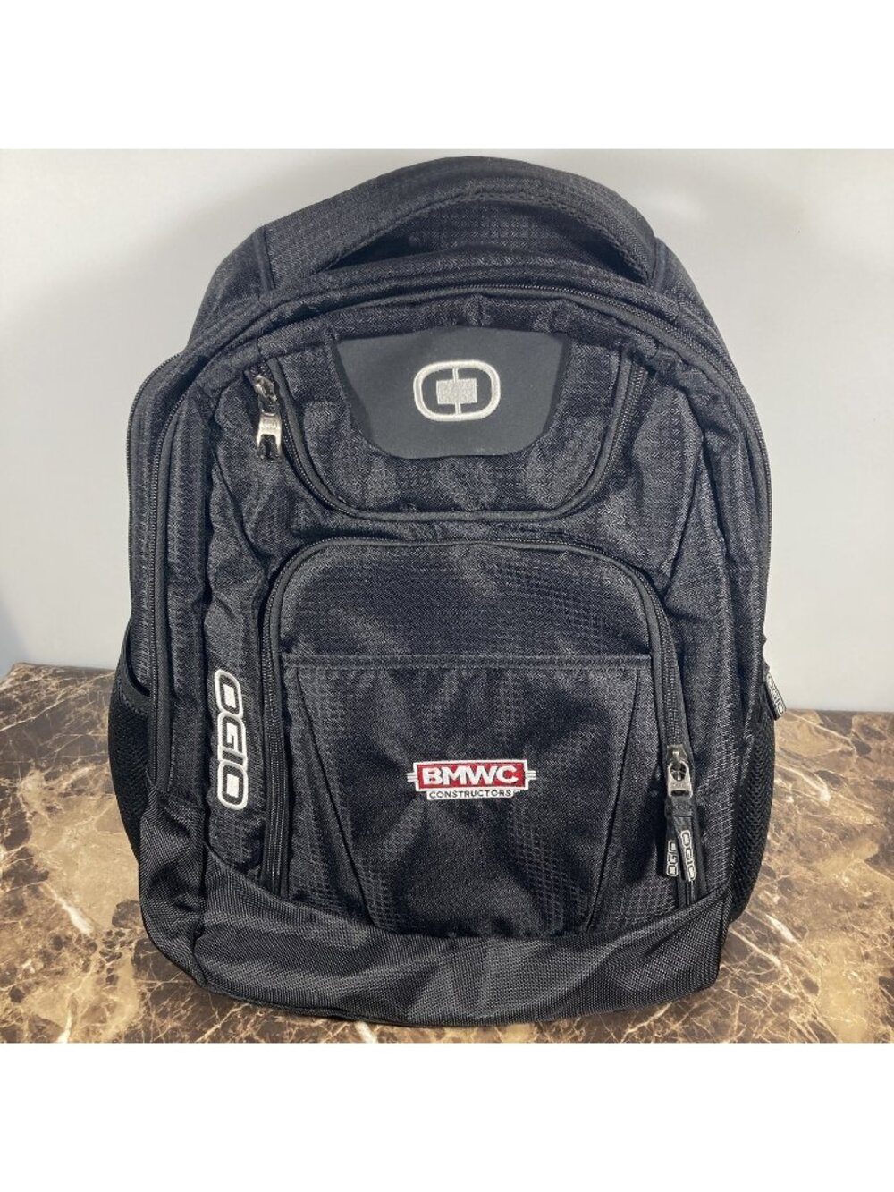 OGIO Excelsior Laptop Backpack Black Travel School Work Bag W/ BMWC Logo